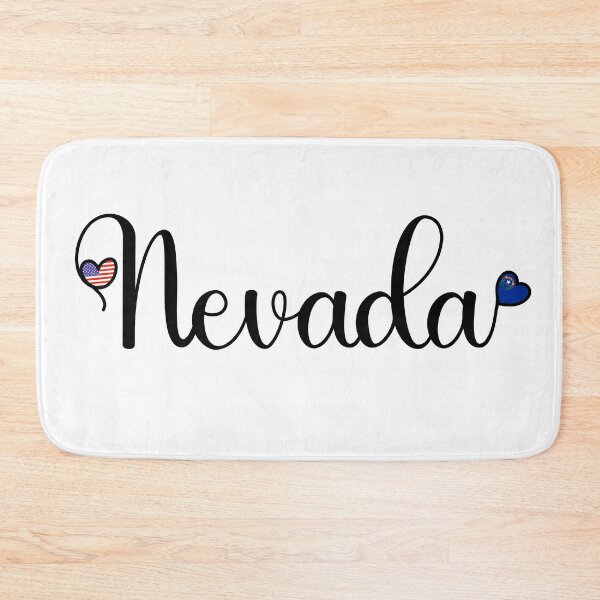 Item preview, Love Nevada - Nevada Script With Heart Shaped Flags designed and sold by molamode.