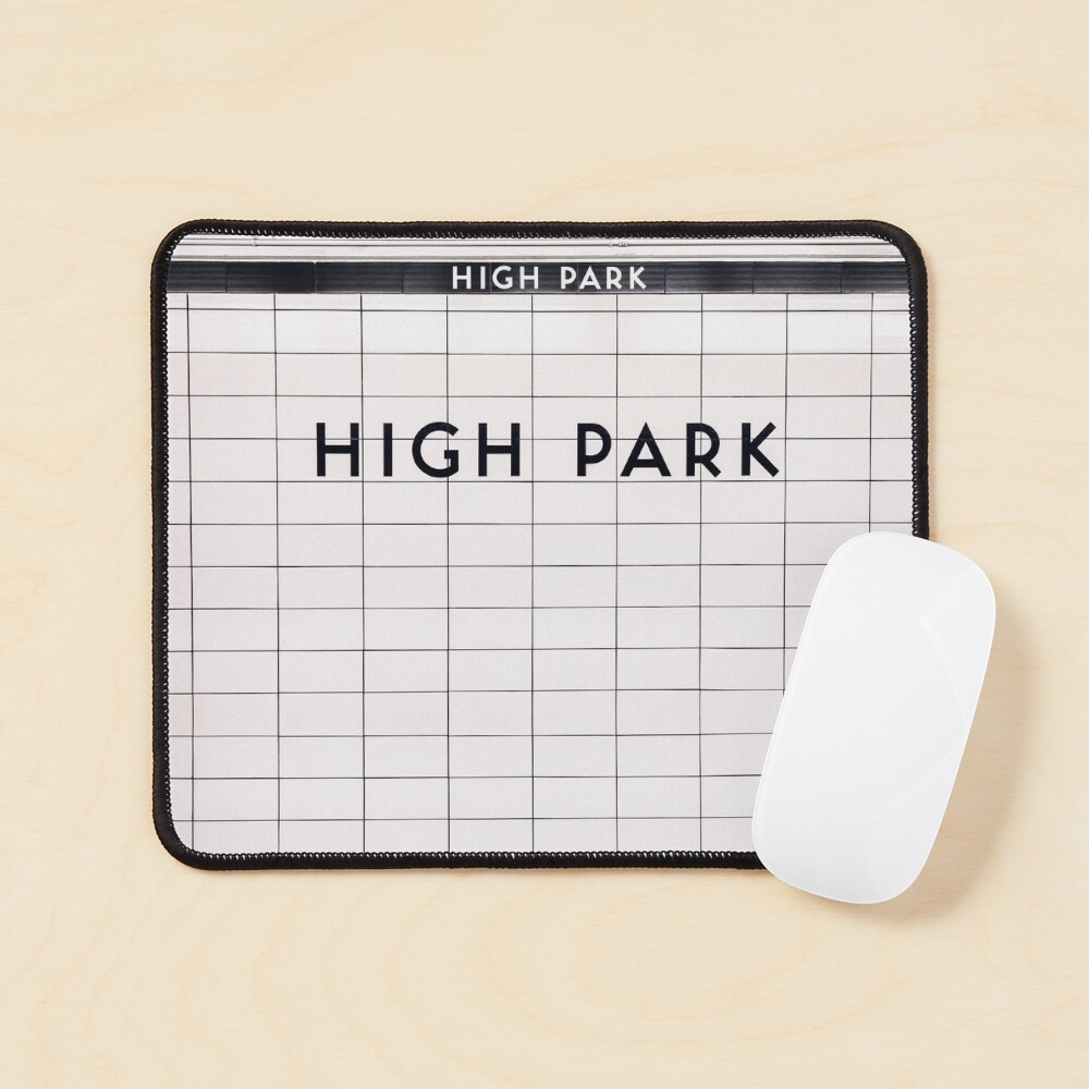 High Park Toronto Subway Sign Mouse Pad