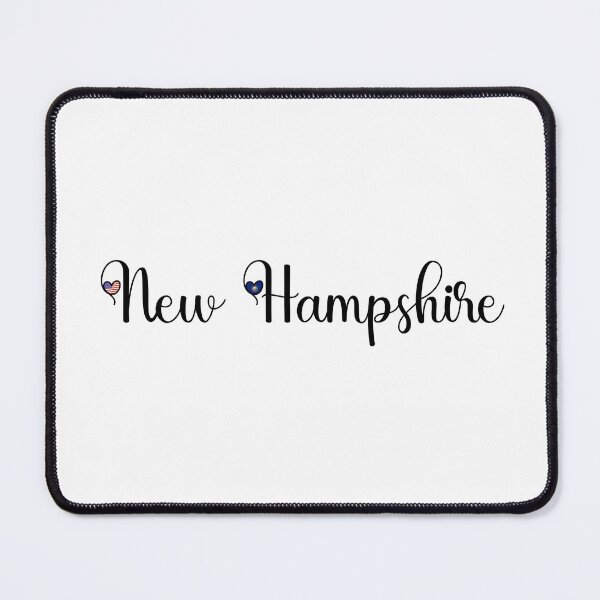 Item preview, I Love New Hampshire - New Hampshire Script With Heart Shaped Flags designed and sold by molamode.