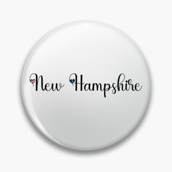 Item preview, I Love New Hampshire - New Hampshire Script With Heart Shaped Flags designed and sold by molamode.