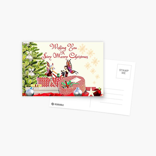 A Fairy Merry Christmas Postcard
