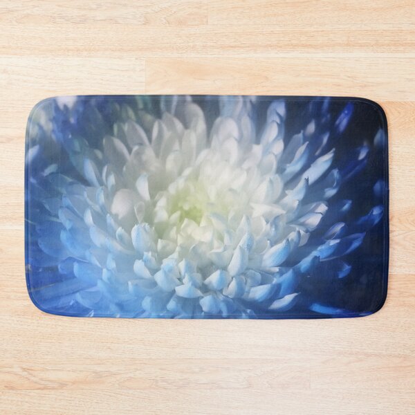 Item preview, Soft Blue and White Spider Mum Flower Yellow designed and sold by JariHawk.
