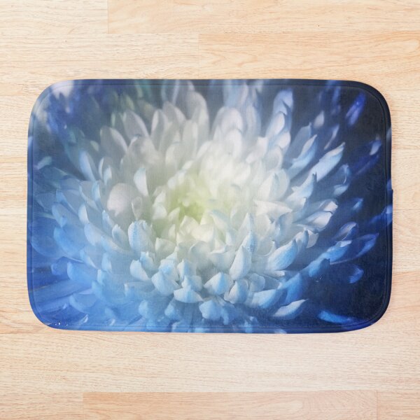 Item preview, Soft Blue and White Spider Mum Flower Yellow designed and sold by JariHawk.