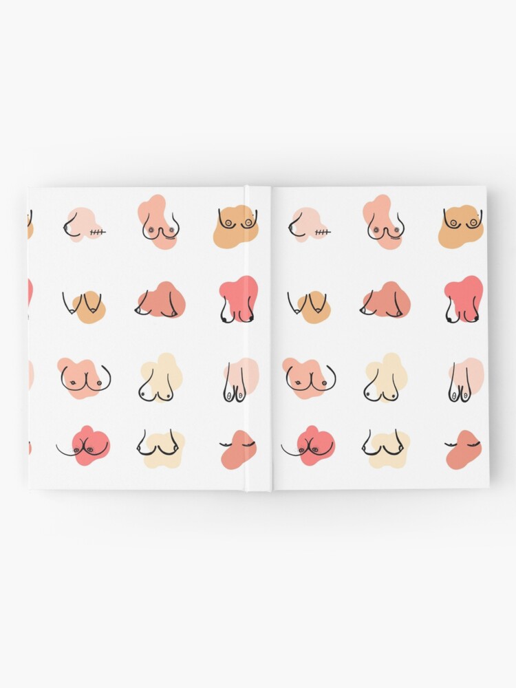 Boobie diversity titties breast design  Hardcover Journal for