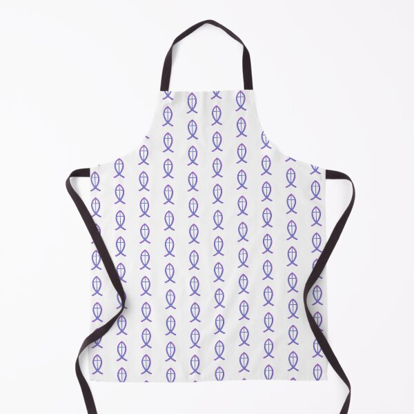 Item preview, Ichthus | Christian Fish with Cross | Purple-Blue designed and sold by KJVCalligraphy.