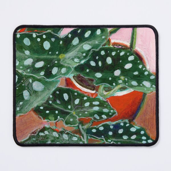 Item preview, Begonia maculata, pink background designed and sold by Marielle Robichaud.