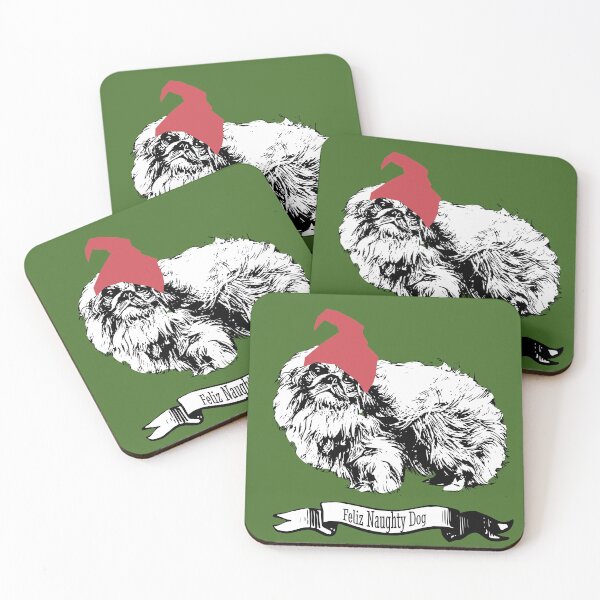 Item preview, Feliz Naughty Dog Pekingese Christmas Design designed and sold by Furbabynanigans.