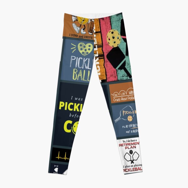 Pickleball Leggings For Women. I Heart Mandala Love Pattern