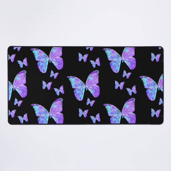 Purple Butterflies by Jan Marvin Desk Mat