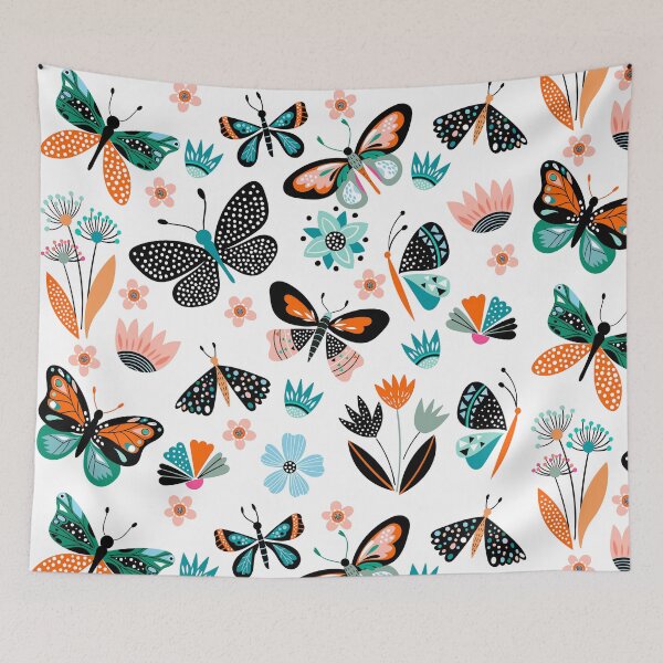 Item preview, Butterflies and Flowers designed and sold by Mommyisakeeper.
