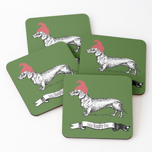 Item preview, Feliz Naughty Dog Dachshund Christmas Design designed and sold by Furbabynanigans.