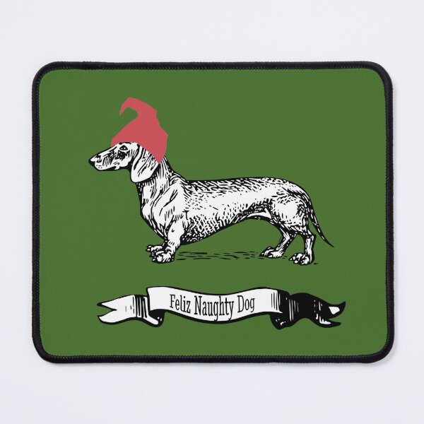 Item preview, Feliz Naughty Dog Dachshund Christmas Design designed and sold by Furbabynanigans.