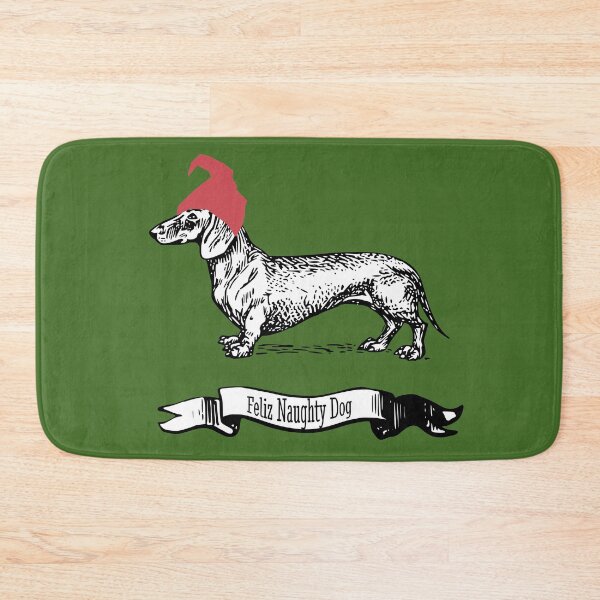 Item preview, Feliz Naughty Dog Dachshund Christmas Design designed and sold by Furbabynanigans.
