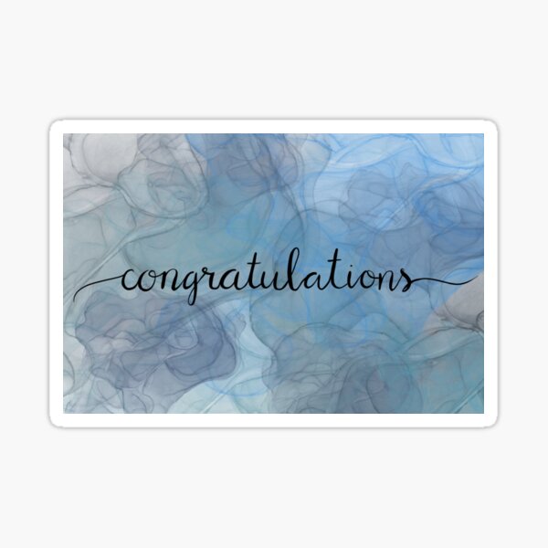 Congratulations Sticker