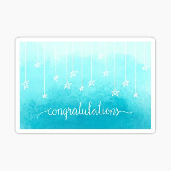 Congratulations Sticker