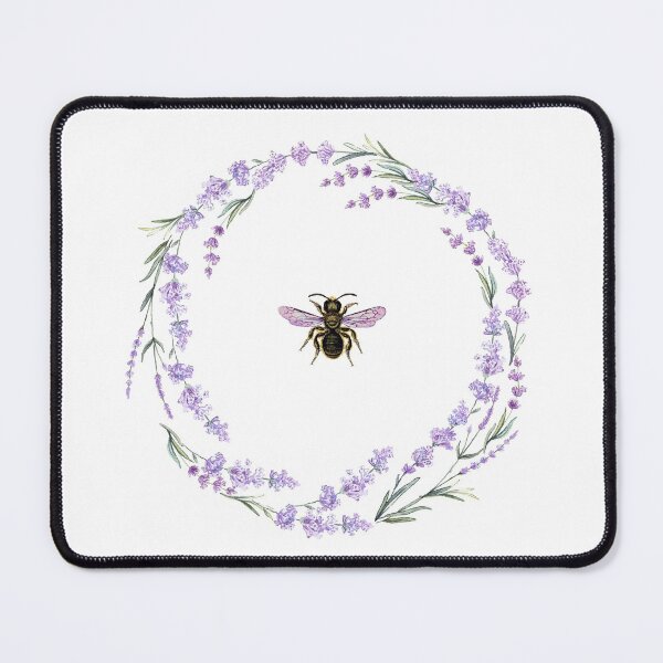 Item preview, French Lavender wreath with bee designed and sold by Wendy Paula Patterson.