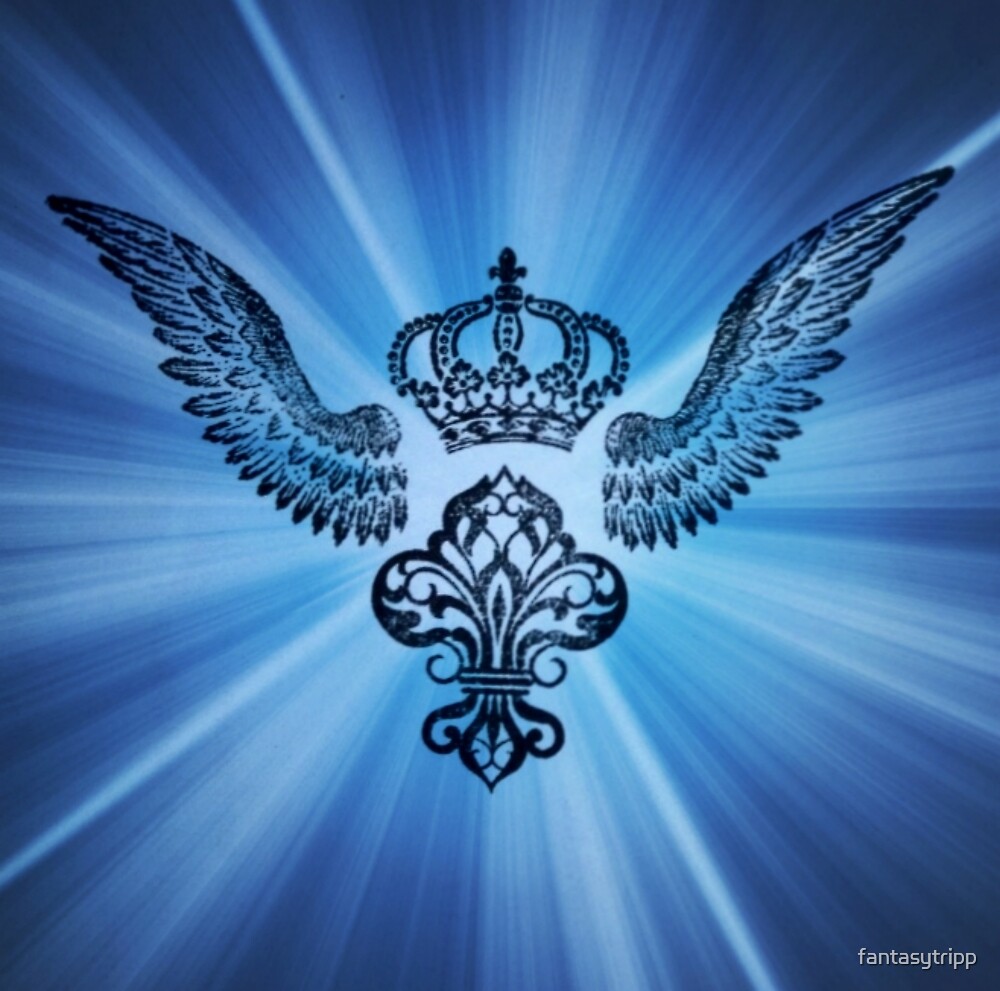 “Wing & Crown stamp art” by fantasytripp | Redbubble