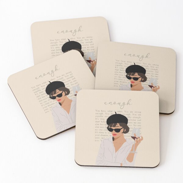 Item preview, You Are Enough Female Empowerment Inspiration Feminine  designed and sold by peachcakecanvas.