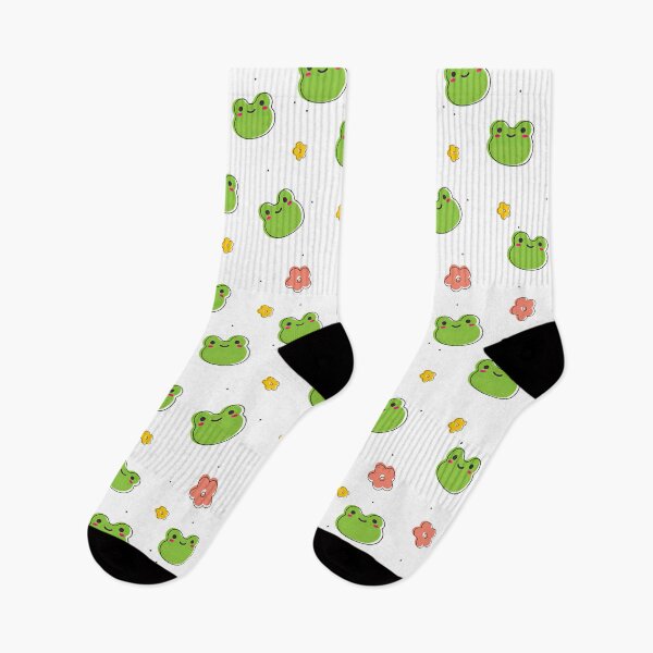 Item preview, Cute Offset Frog And Flower  designed and sold by ConcorStore.