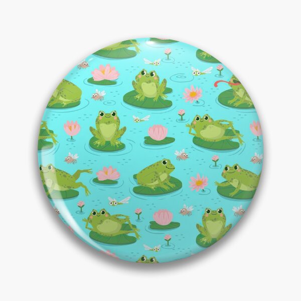 Item preview, Frog On Water Lily Leaves  designed and sold by ConcorStore.