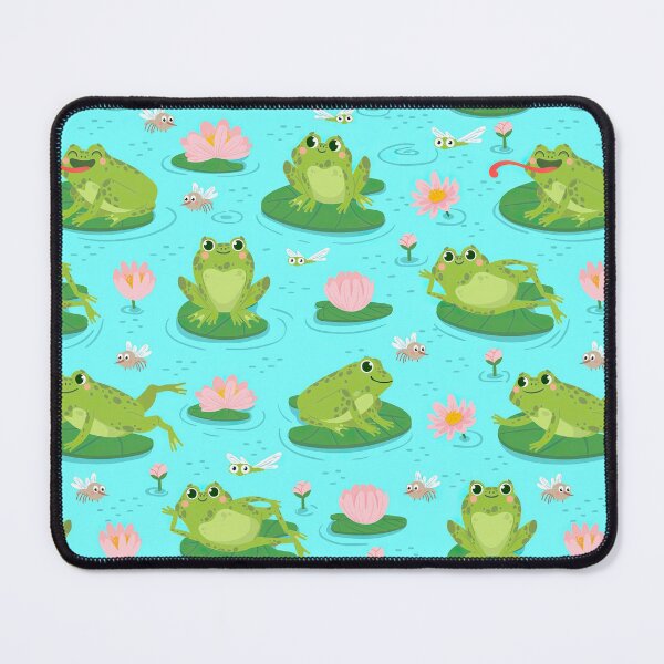 Item preview, Frog On Water Lily Leaves designed and sold by ConcorStore.
