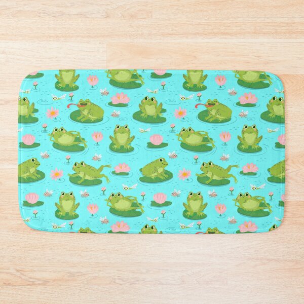Item preview, Frog On Water Lily Leaves  designed and sold by ConcorStore.