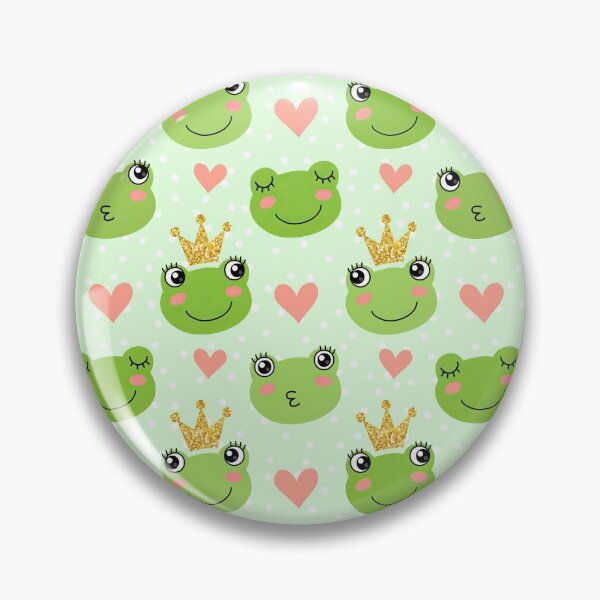 Item preview, Frog With Glitter Crown On Polka Dot  designed and sold by ConcorStore.
