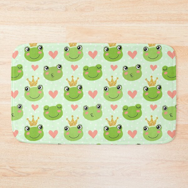 Item preview, Frog With Glitter Crown On Polka Dot  designed and sold by ConcorStore.