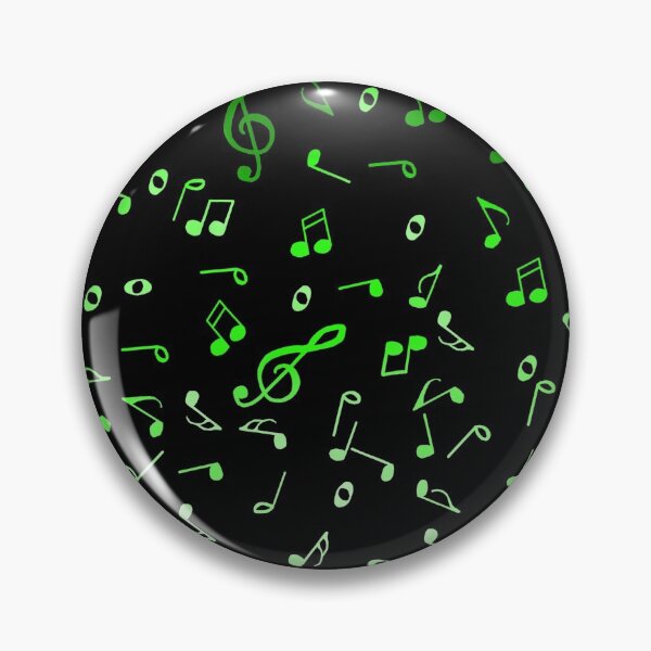 Item preview, Green Gradient Music Notes designed and sold by Deborah Camp.