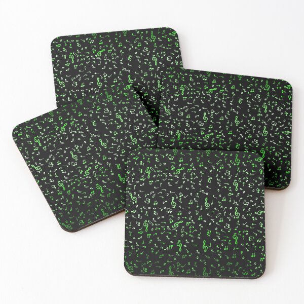 Item preview, Green Gradient Music Notes designed and sold by Deborah Camp.