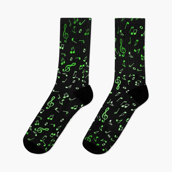 Item preview, Green Gradient Music Notes designed and sold by Deborah Camp.