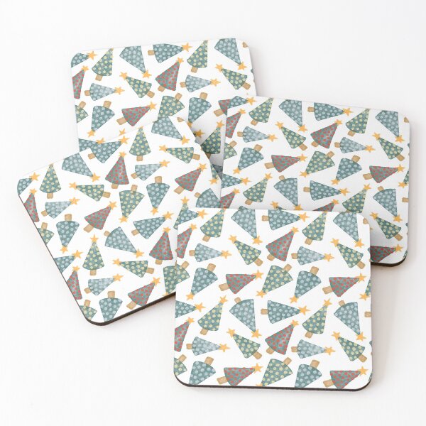 Item preview, Christmas Trees - White Background designed and sold by karousel.