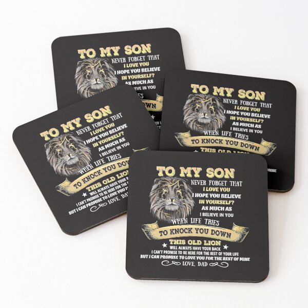 Item preview, Gift To My Son From Dad, Lion To My Son From Dad, Never Forget That I Love You designed and sold by tranhungtdu.
