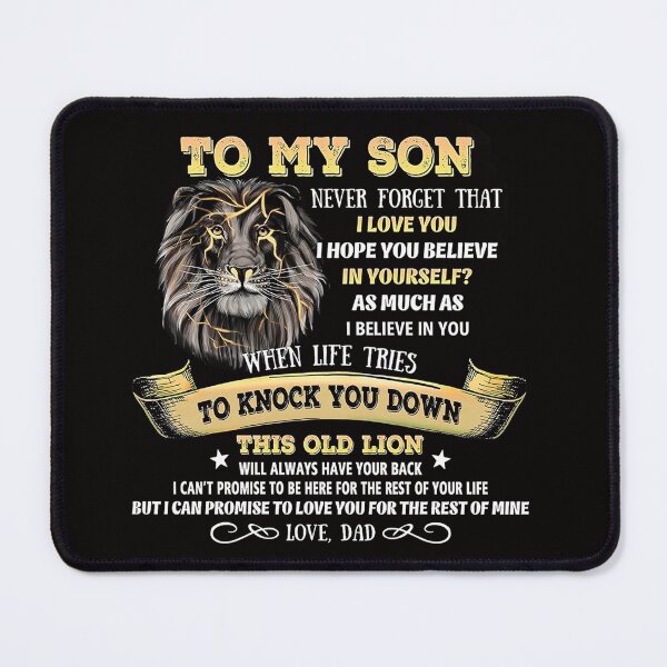 Item preview, Gift To My Son From Dad, Lion To My Son From Dad, Never Forget That I Love You designed and sold by tranhungtdu.