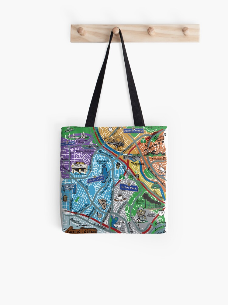 dodger stadium Tote Bag for Sale by miriam04