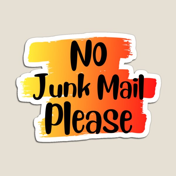 Item preview, No Junk Mail Please, Mail Box Decoration for Solicitors, Garbage and Junk, no Junkmail designed and sold by 10pmCreations.
