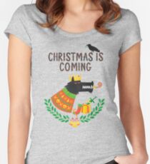Christmas is coming Women's Fitted Scoop T-Shirt