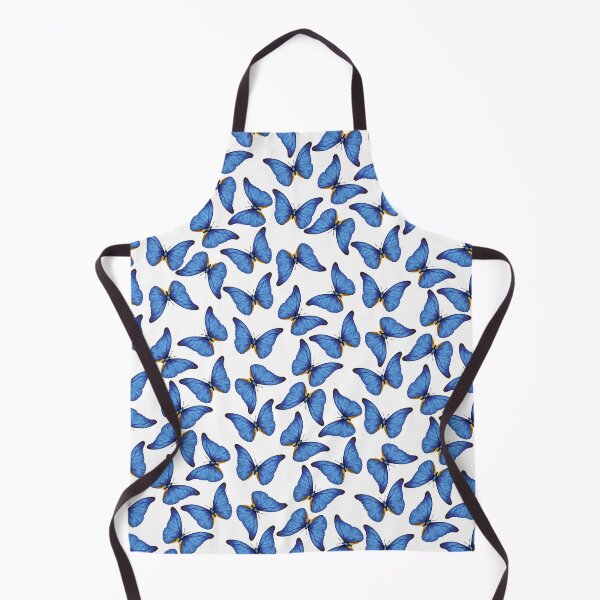 Item preview, Blue Morpho Butterfly with White Background designed and sold by wildvalecreate.