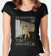 Books Collection: Tom Sawyer Women's Fitted Scoop T-Shirt