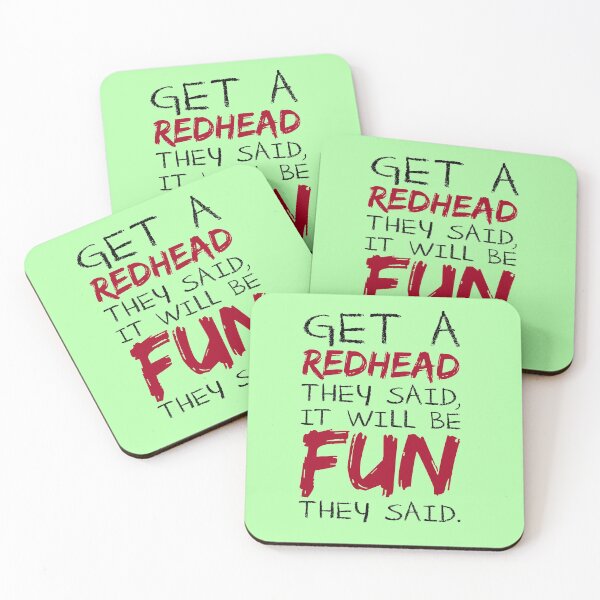 Item preview, Get A Redhead They Said It Will Be Fun They They Said Coffee Office Funny designed and sold by GRJHOJK.