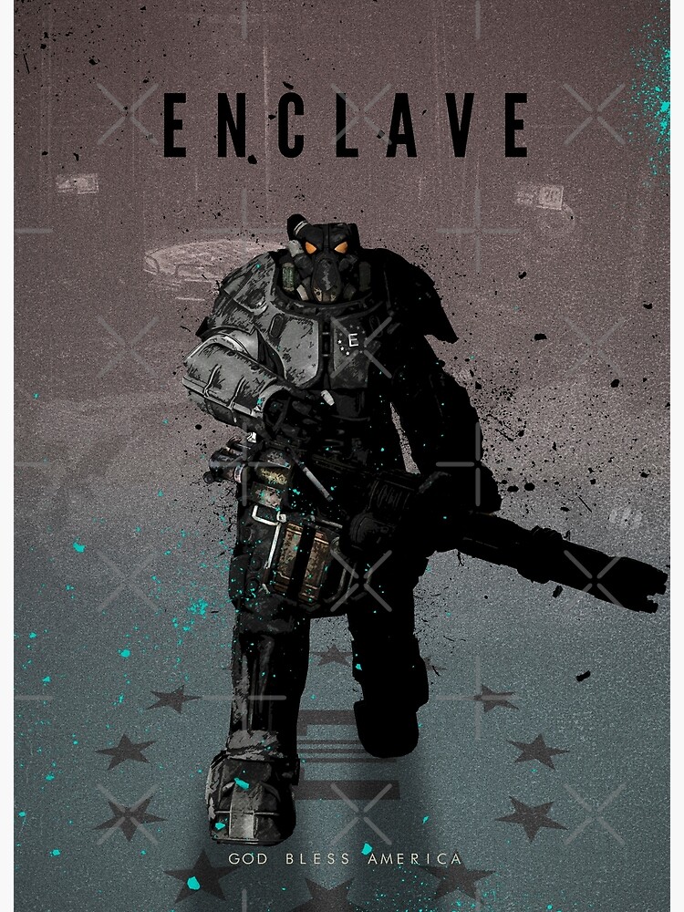 Fallout 3 Enclave Battle Power Armor Gaming  Poster for Sale by