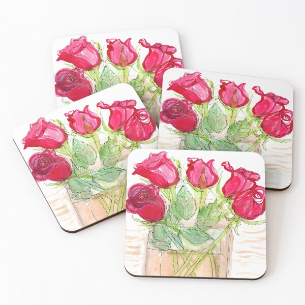 Item preview, Roses in Vase designed and sold by CeciliaBell.