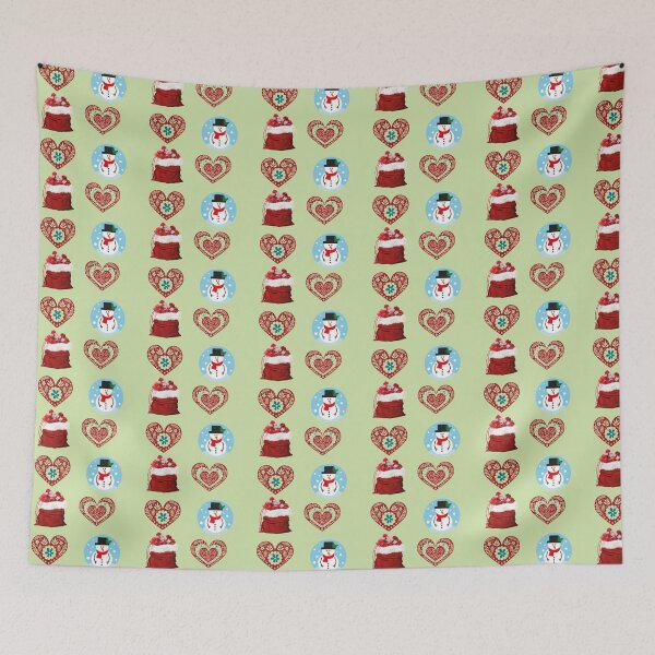 Item preview, Christmas 2021 design with hearts designed and sold by Vivid Studio.
