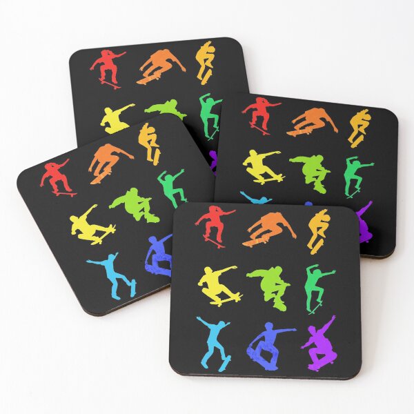 Item preview, Skateboarding Retro Multicolor Art designed and sold by AlysaWithArt.