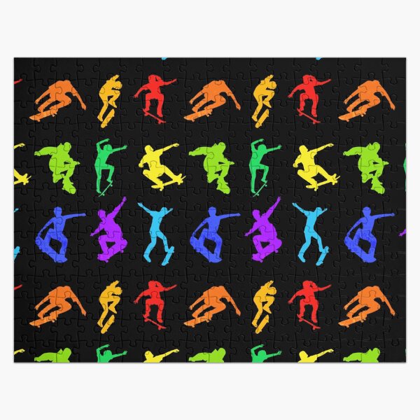 Item preview, Skateboarding Retro Multicolor Art designed and sold by AlysaWithArt.