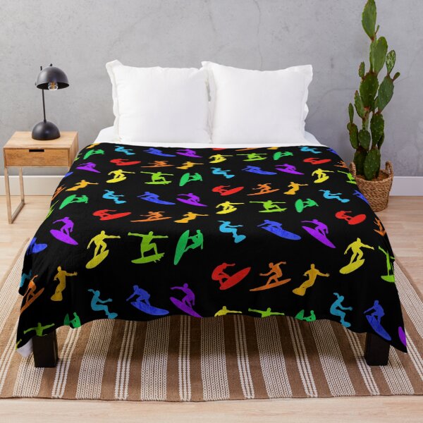 Item preview, Surfing Retro Multicolor Art designed and sold by AlysaWithArt.