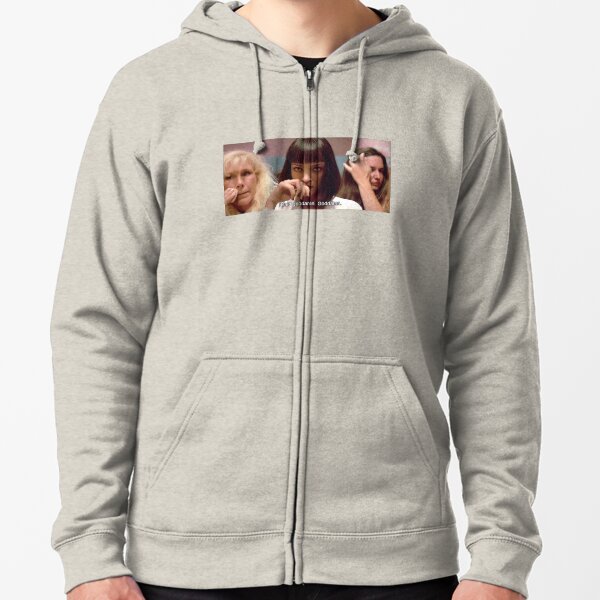 Pulp Fiction Mia Wallace - I said goddamn" Zipped Hoodie