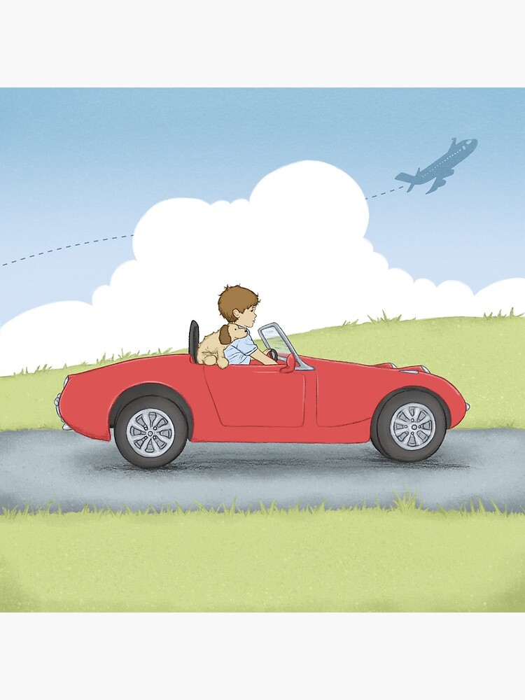 Thumbnail 3 of 3, Art Print, Beep Beep Vintage Car designed and sold by amalou.