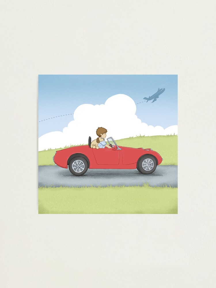 Thumbnail 2 of 3, Photographic Print, Beep Beep Vintage Car designed and sold by amalou.