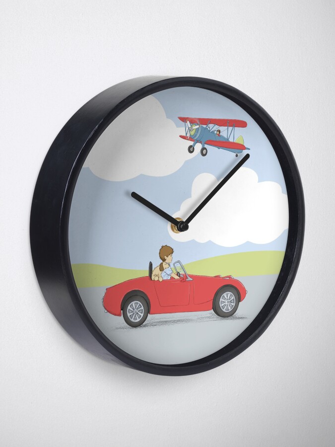 Thumbnail 2 of 4, Clock, Beep Beep Vintage Car designed and sold by amalou.